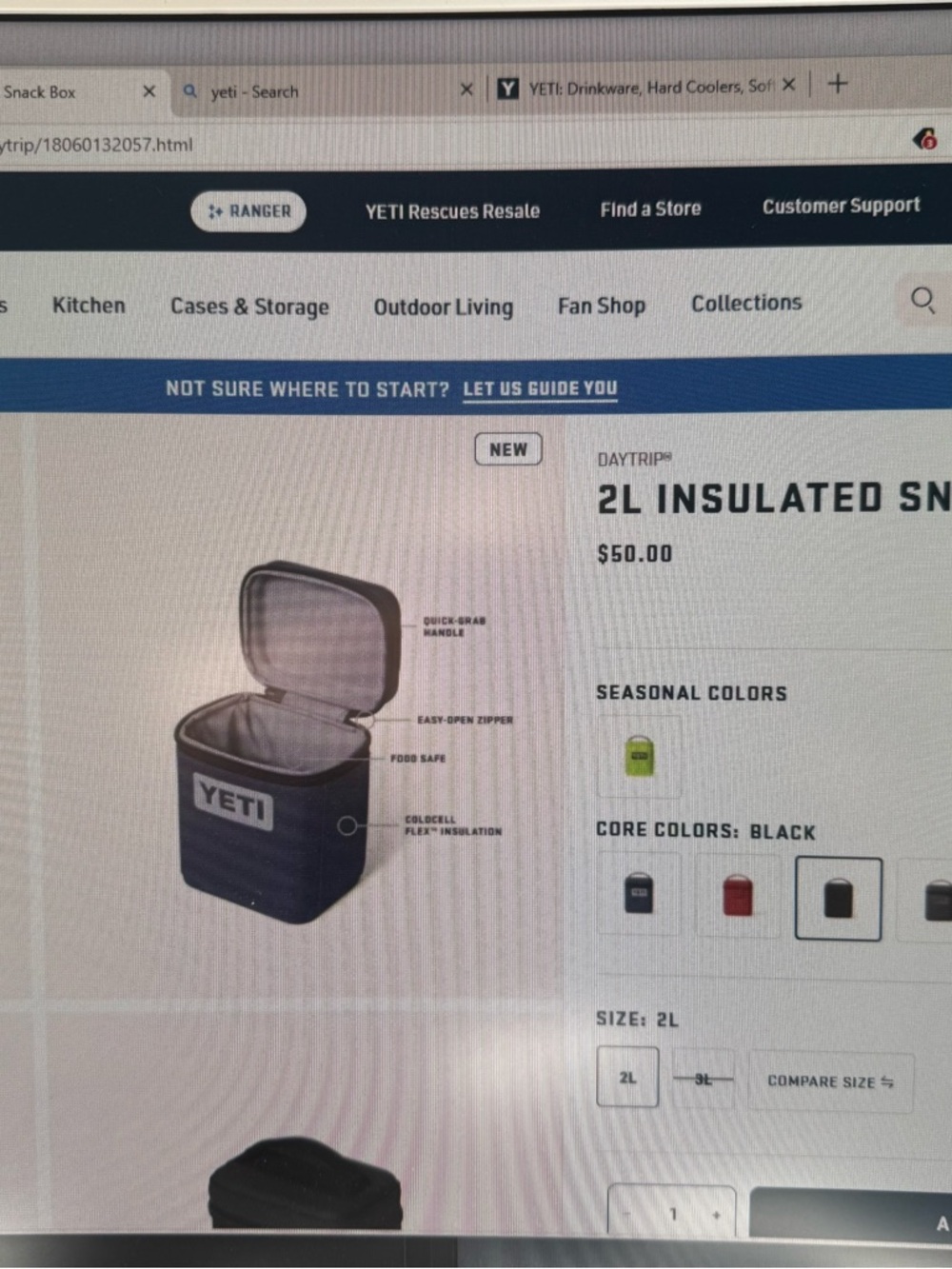 Yeti Navy Blue 2L insulated Snackbox - Picture 4 of 4